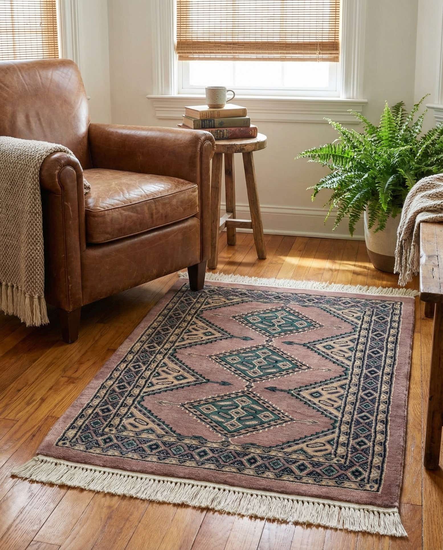 2' 7 x 3' 8 Hand Knotted Bokhara Rug