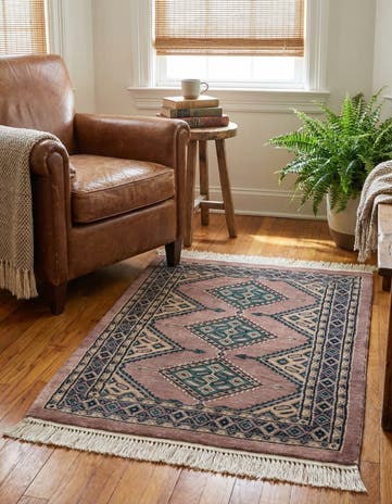 2' 7 x 3' 8 Hand Knotted Bokhara Rug