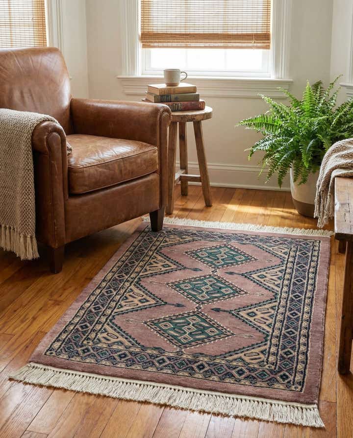 2' 7 x 3' 8 Hand Knotted Bokhara Rug