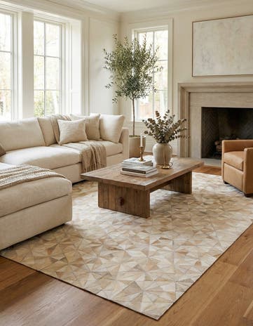 5' 9 x 7' 10 Cowhide - Patchwork Rug