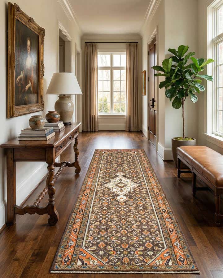 3' 2 x 10' 2 Hamedan Runner Rug