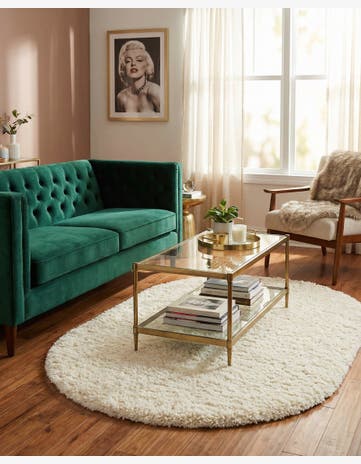 4' x 6' Marilyn Monroe™ Shag Oval Rug