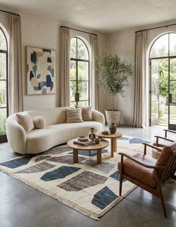 10' 3 x 12' 6 Hand Knotted Moroccan Wool Rug