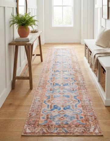 2' 6 x 12' Washable Timeless Runner Rug