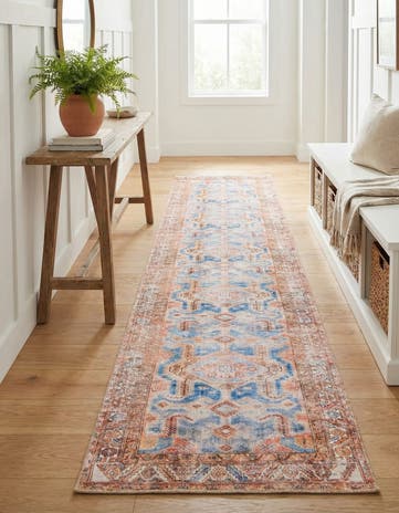 2' 6 x 12' Washable Timeless Runner Rug