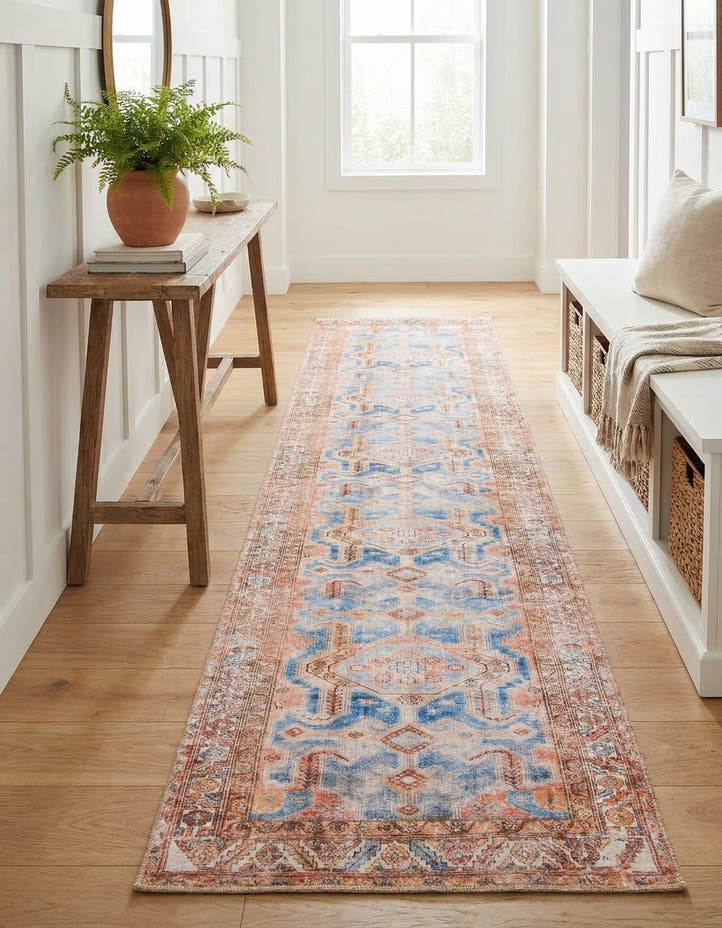 2' 6 x 12' Washable Timeless Runner Rug
