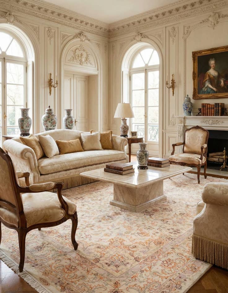 Detail image of  6' 6 x 10'  Hand Knotted Tabriz Persian Rug