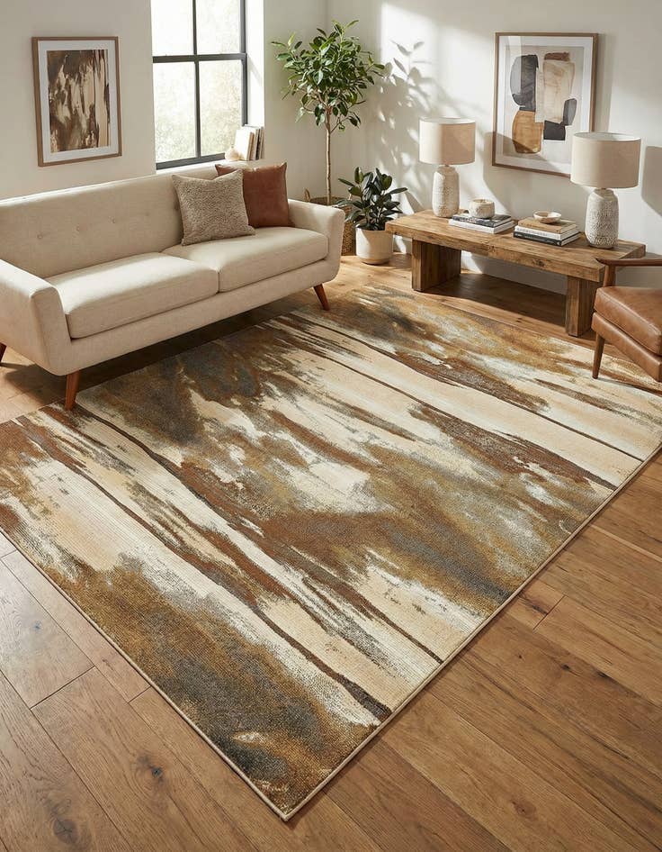 Detail image of 8' x 11' 4 Easy-Clean Modern Indoor / Outdoor Rug