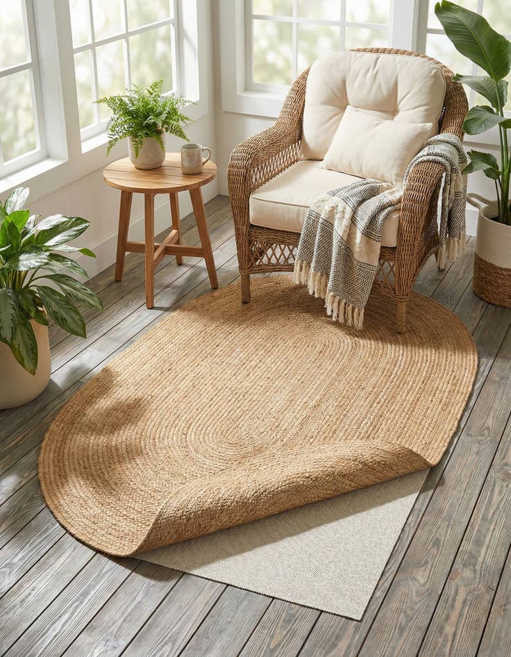 Detail image of 3' x 5' Oval Uni-Eco Outdoor Rug Pad