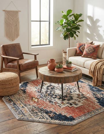 7' x 7' Tucson Octagon Rug