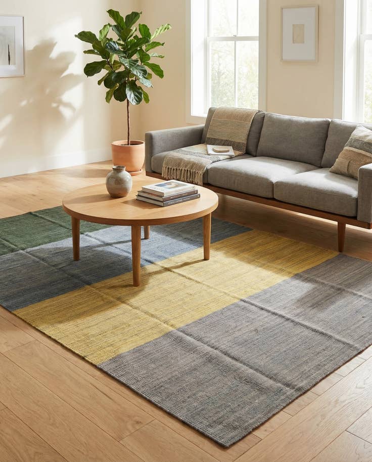 Detail image of 5' x 7' 10 Hand Woven Kilim Modern Wool Rug