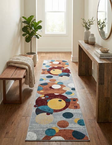 2' 7 x 12' Kamala Washable Runner Rug