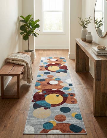 2' 7 x 12' Kamala Washable Runner Rug