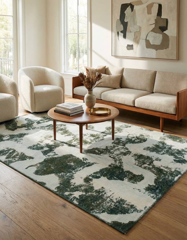 Detail image of 5' x 7' 8  Hand Knotted Ultra Vintage Persian Wool Rug