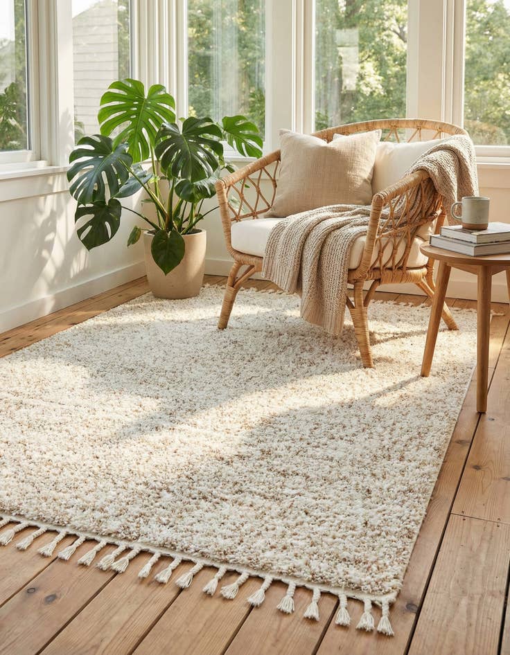 Detail image of  5' x 8' Athena Shag Rug