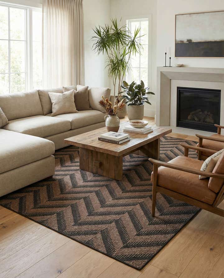 8' x 11' 4 Easy-Clean Modern Indoor / Outdoor Rug