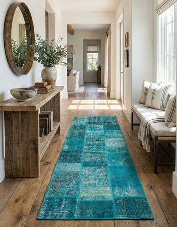 2' 10 x 9' 4 Patchwork Runner Rug