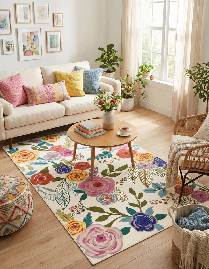 Detail image of 5' 3 x 7' 10 Blossom Rug