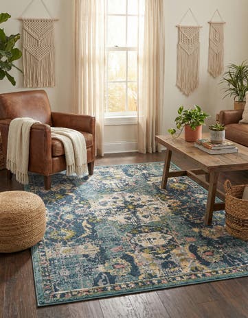 Navy Blue Charleston Rug