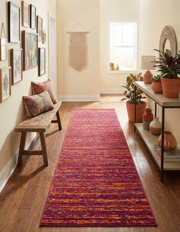 Pink Calypso Runner Rug