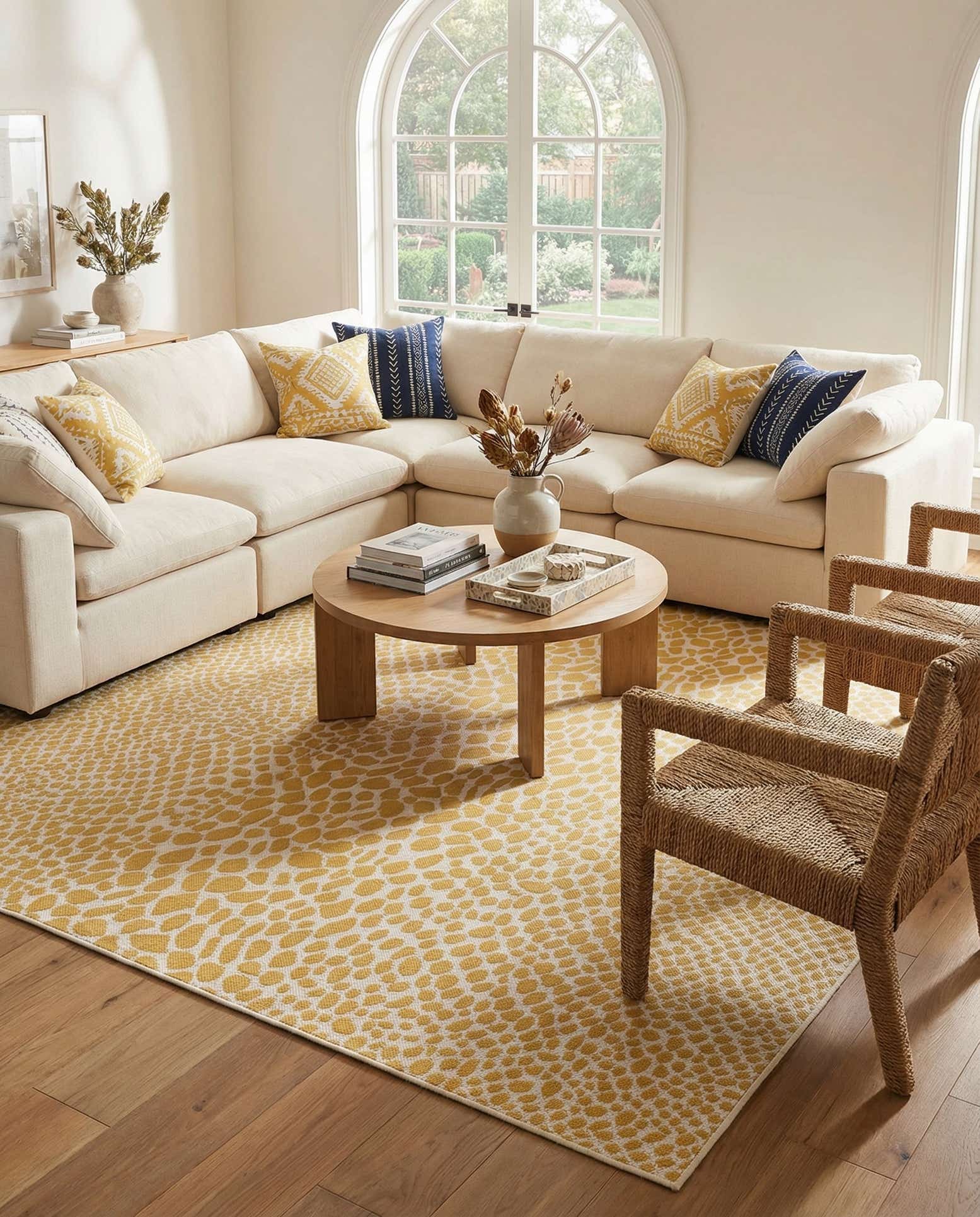 10' 8 x 10' 8 Easy-Clean Jill Zarin Cape Town Indoor / Outdoor Square Rug