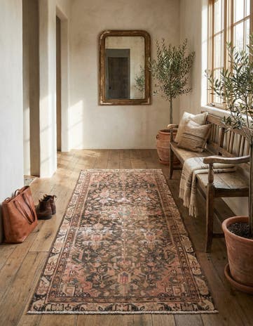 3' 3 x 6' 7 Hand Knotted Ultra Vintage Persian Wool Runner Rug