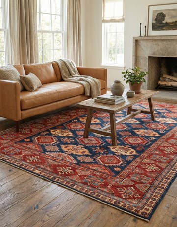 6' 6 x 10' Hand Knotted Kazak Oriental Rug