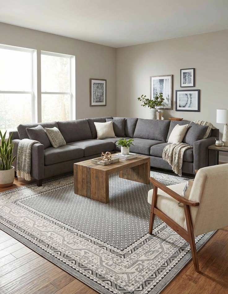 Detail image of 10' x 10' Tribeca Square Rug