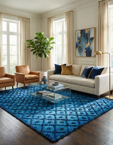 6' 9 x 9' 3 Hand Knotted Darya Wool Rug