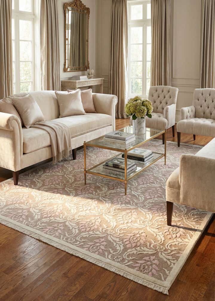 6' 8 x 10' Hand Knotted Darya Wool Rug