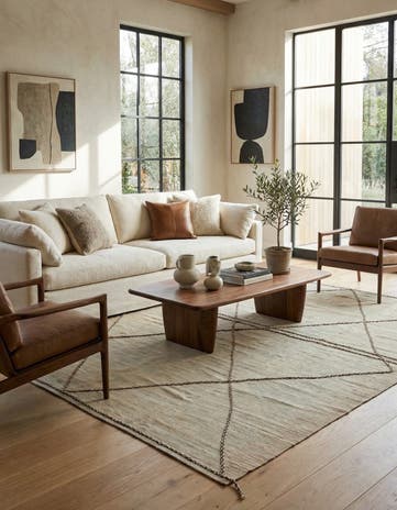 8' 4 x 9' 9 Hand Woven Kilim Modern Wool Rug