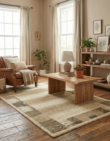 3' 10 x 6' Hand Knotted Kashkuli Gabbeh Wool Rug