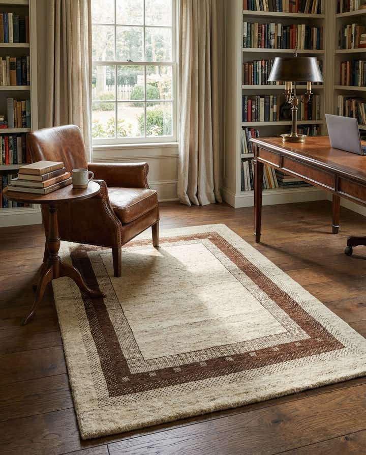 4' x 6' Hand Knotted Gabbeh Wool Rug