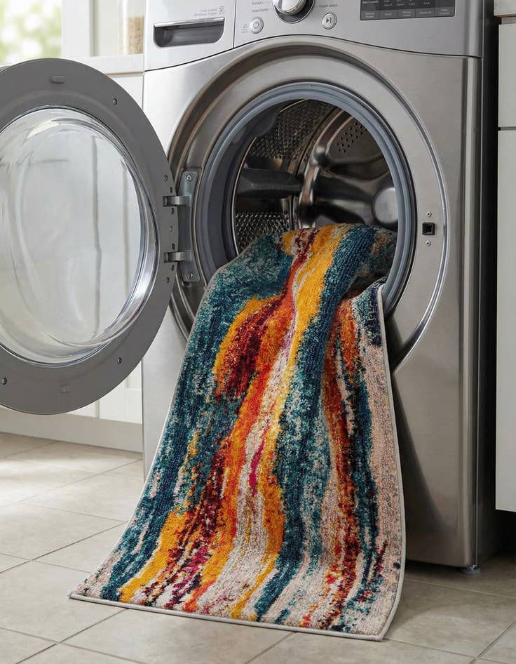 Detail image of  2' x 8'  Washable Haerfest Runner Rug