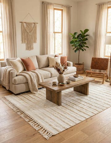 8' x 10' Hand Woven Arizona Wool Rug