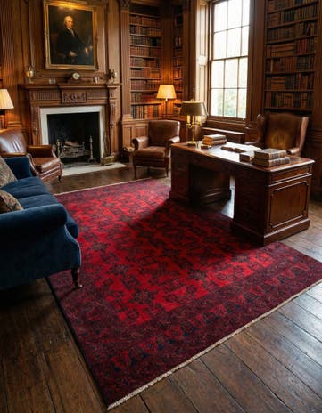 6' 8 x 9' 7 Hand Knotted Khal Mohammadi Wool Rug