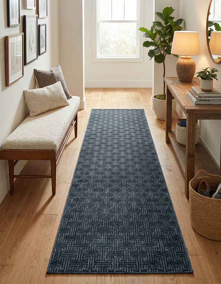 Detail image of 2' 7 x 8' Uptown Park Avenue Runner Rug