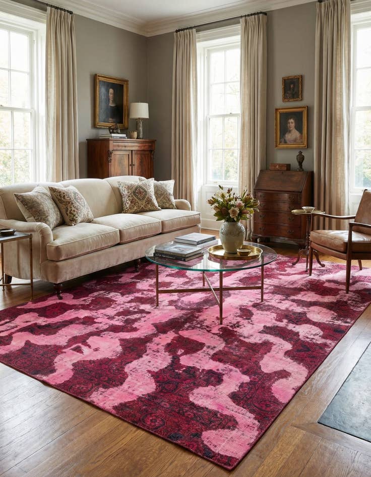 Detail image of 8' 3 x 12' 2  Hand Knotted Ultra Vintage Persian Wool Rug