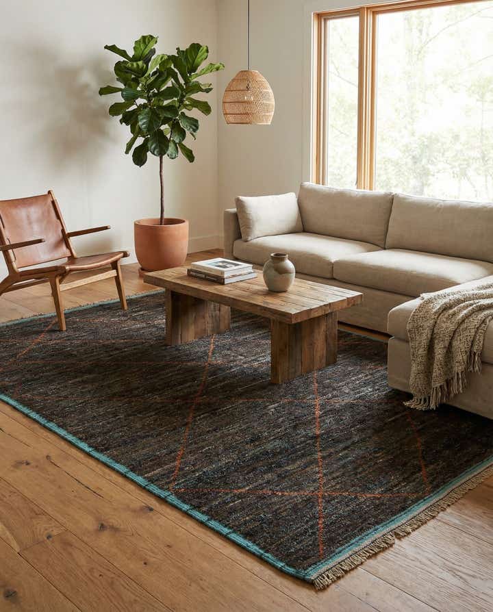185cm x 290cm anudado a mano marroquí Alfombra Lana