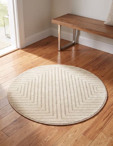 3' x 3' Contour Round Rug