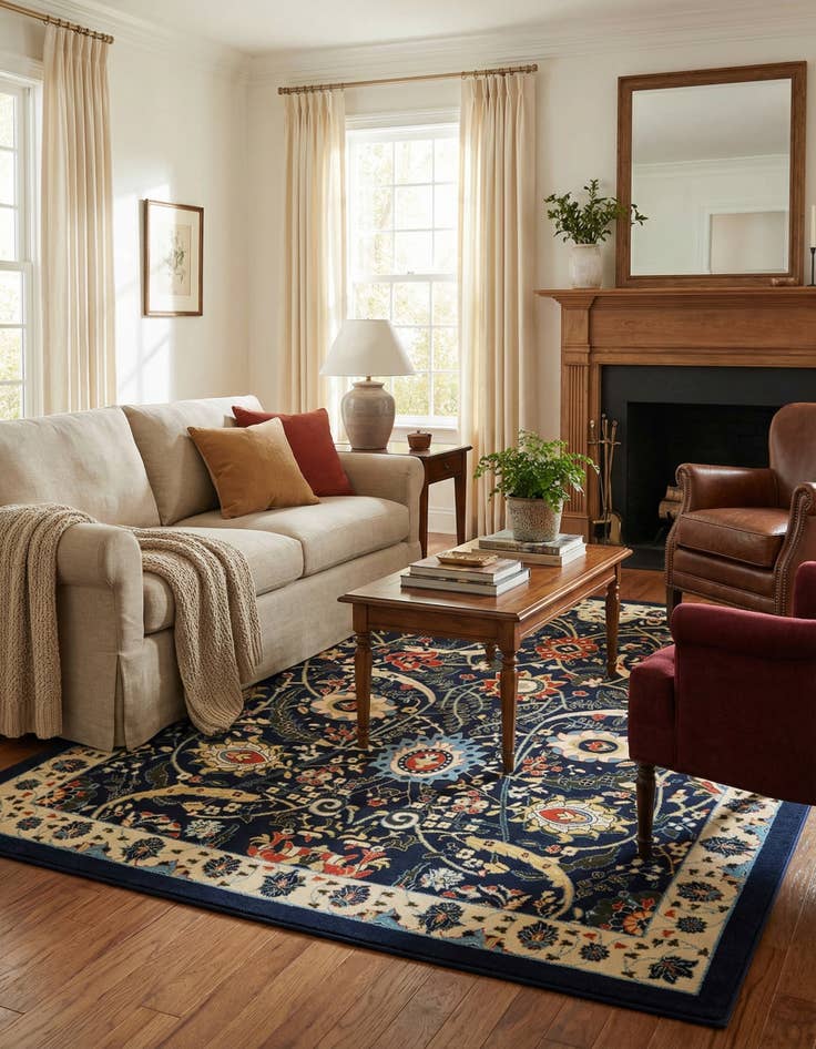 Detail image of 7' 10 x 10' Isfahan Design Rug