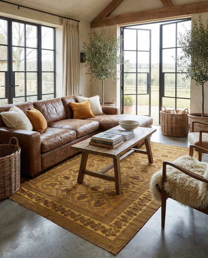 6' 6 x 9' 4 Hand Woven Kilim Suzani Wool Rug