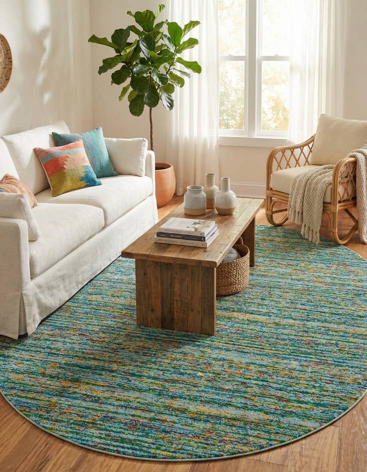 Detail image of  7' 10 x 10' Calypso Oval Rug