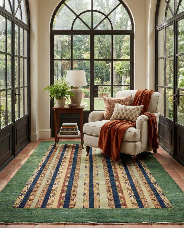 5' 8 x 7' 9 Hand Knotted Ariana Ziegler Rug