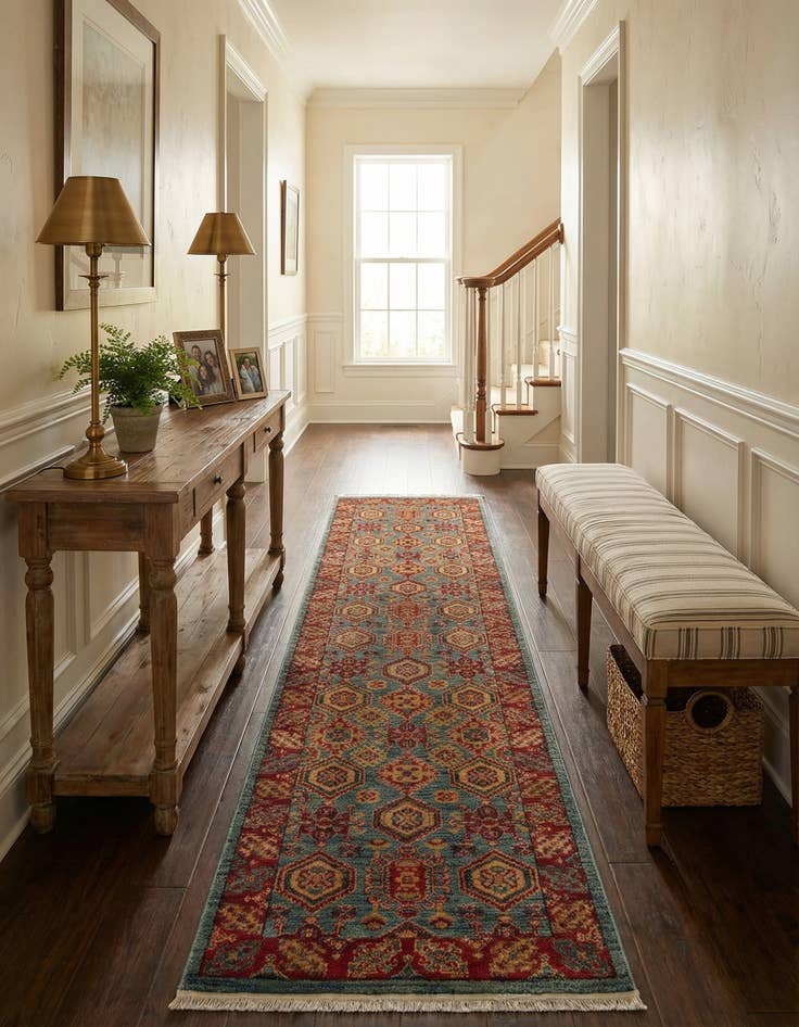 Detail image of 2' 7 x 13' Serapi Runner Rug