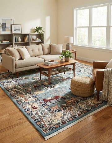 6' 1 x 9' Nain Design Rug