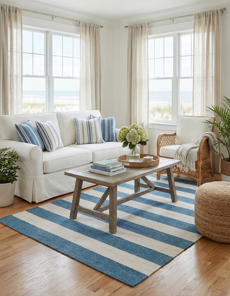 Detail image of 4' 1 x 6' 1 Jill Zarin Hamptons Rug