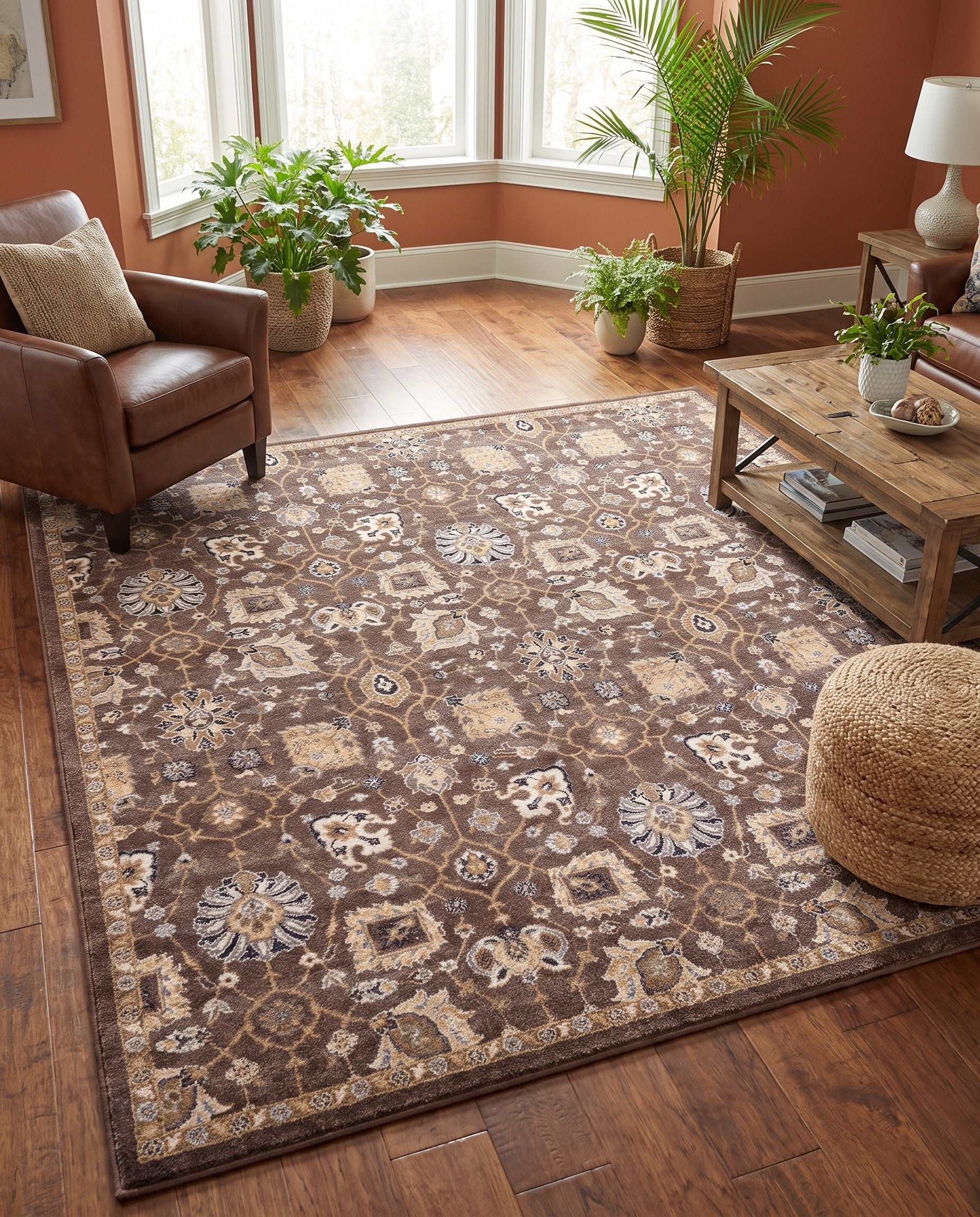 255cm x 255cm Heritage Quadrat Teppich