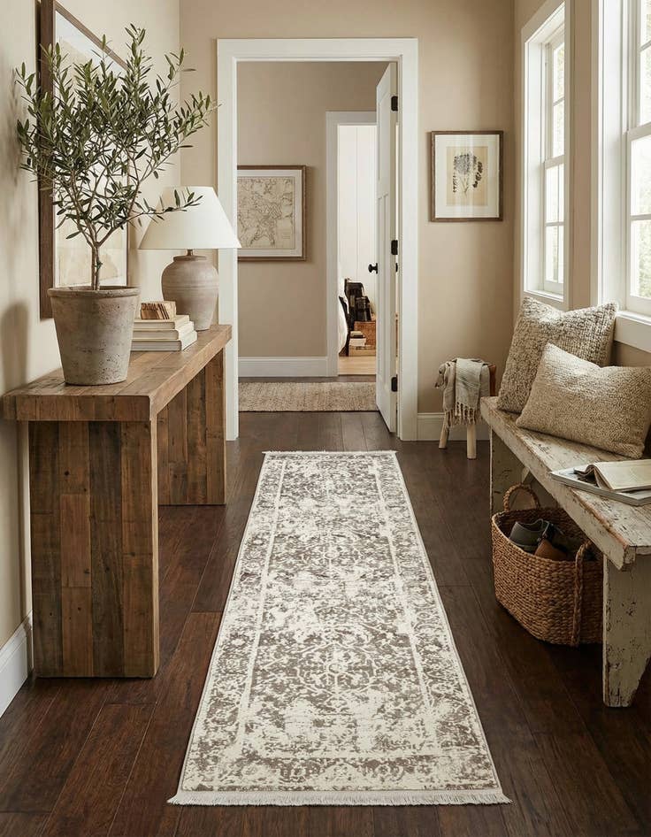 Detail image of 2' 7 x 10' New Vintage Runner Rug