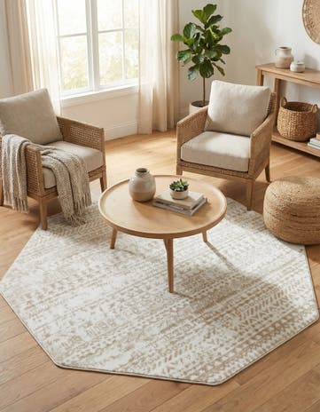 5' 3 x 5' 3 Hermitage Octagon Rug